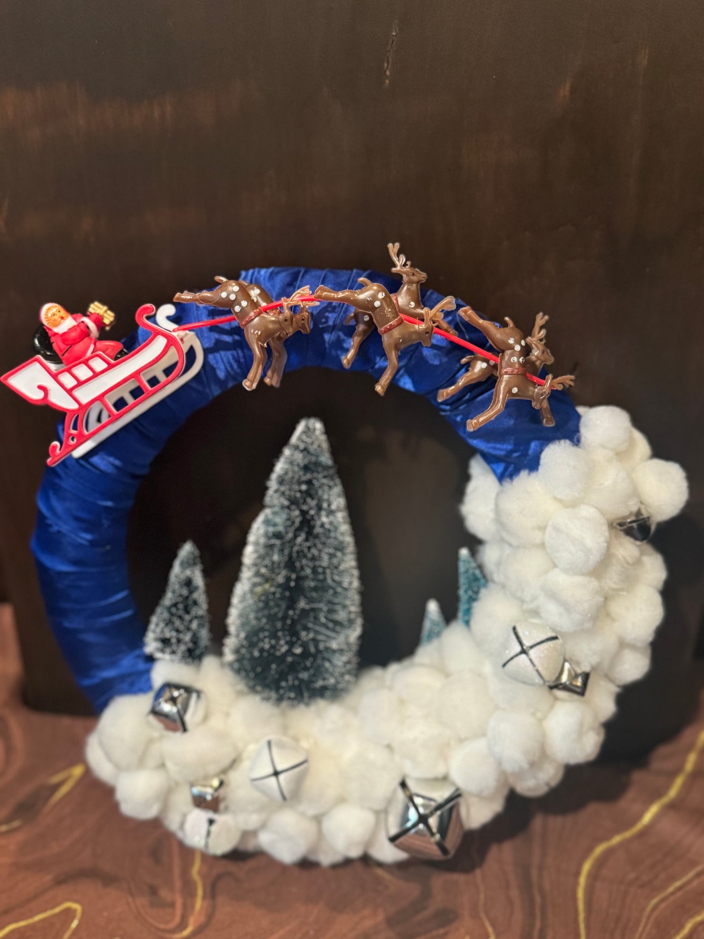 Christmas Eve Wreath -Santa’s Ride