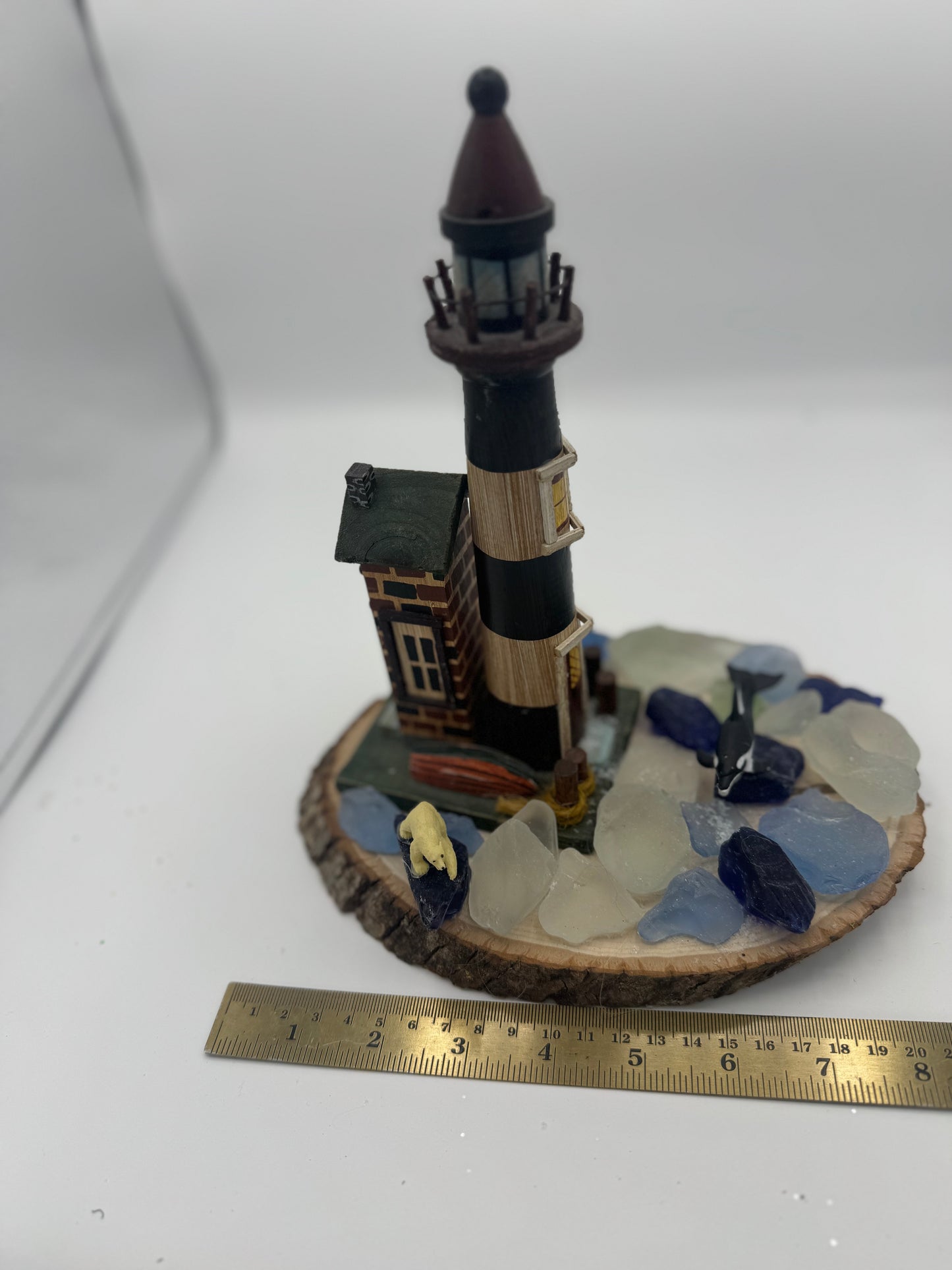 Playful Polar Animals on Ice Scene