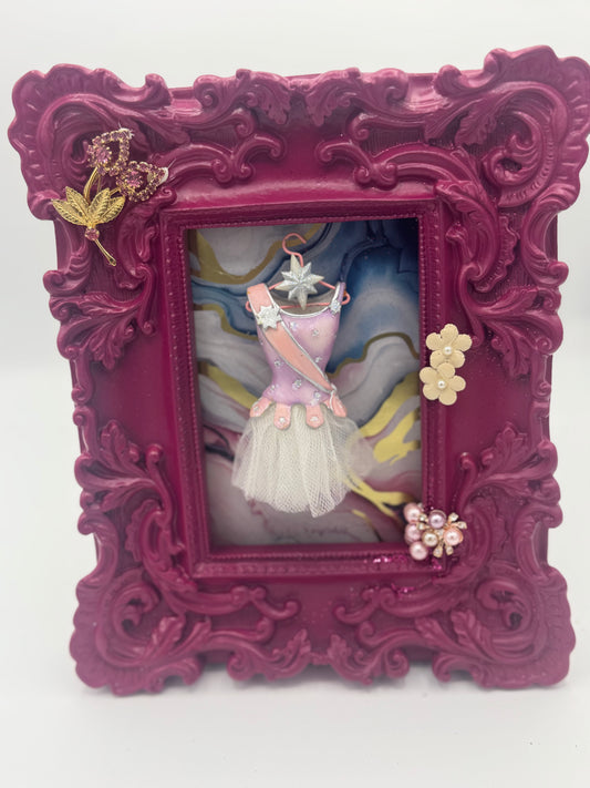 Ballet-Inspired Shadow Wardrobe Up-Cycled Decor Frame