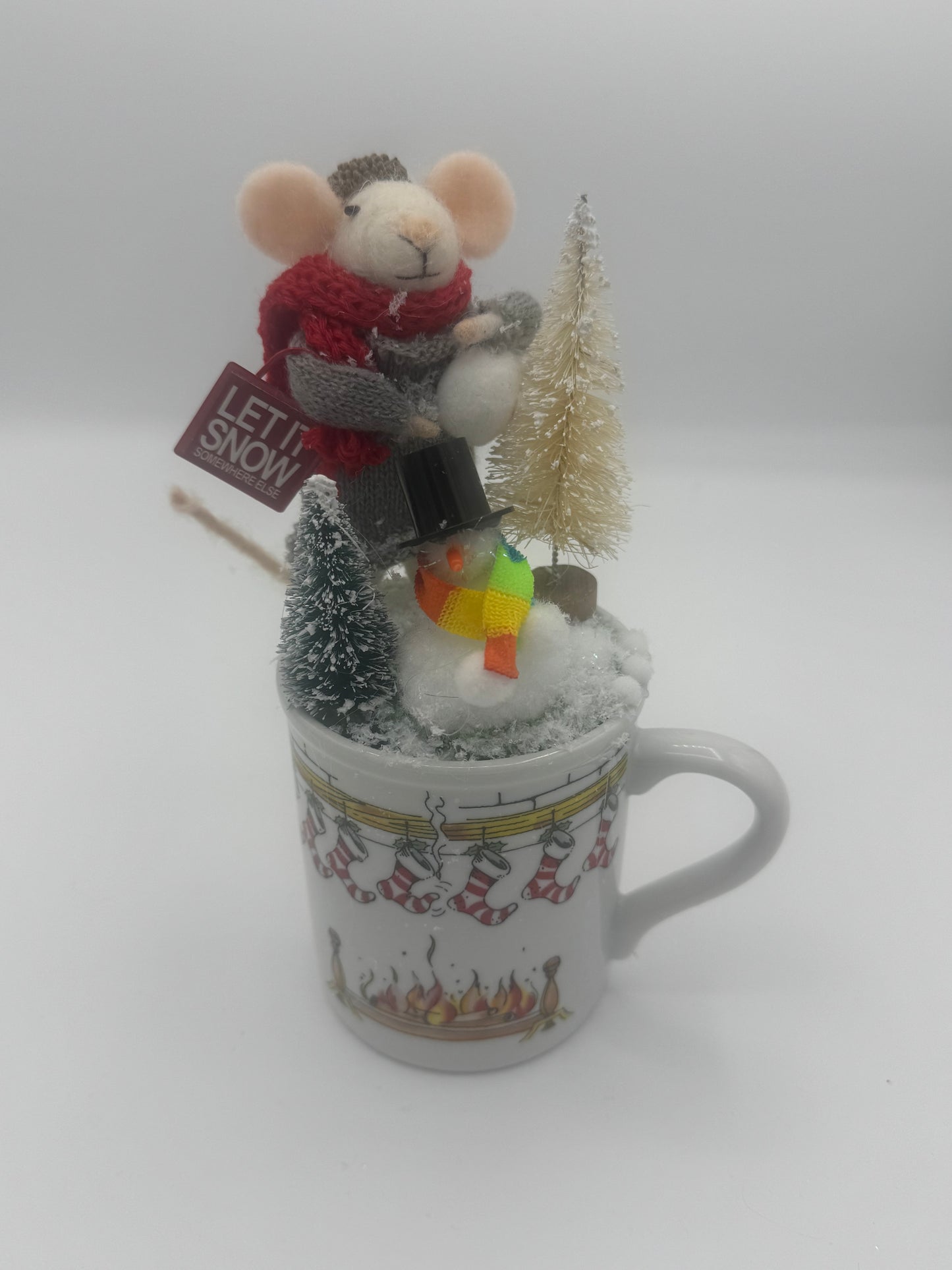 Snow Mouse, Snowballs,  and Snowman Holiday Fun