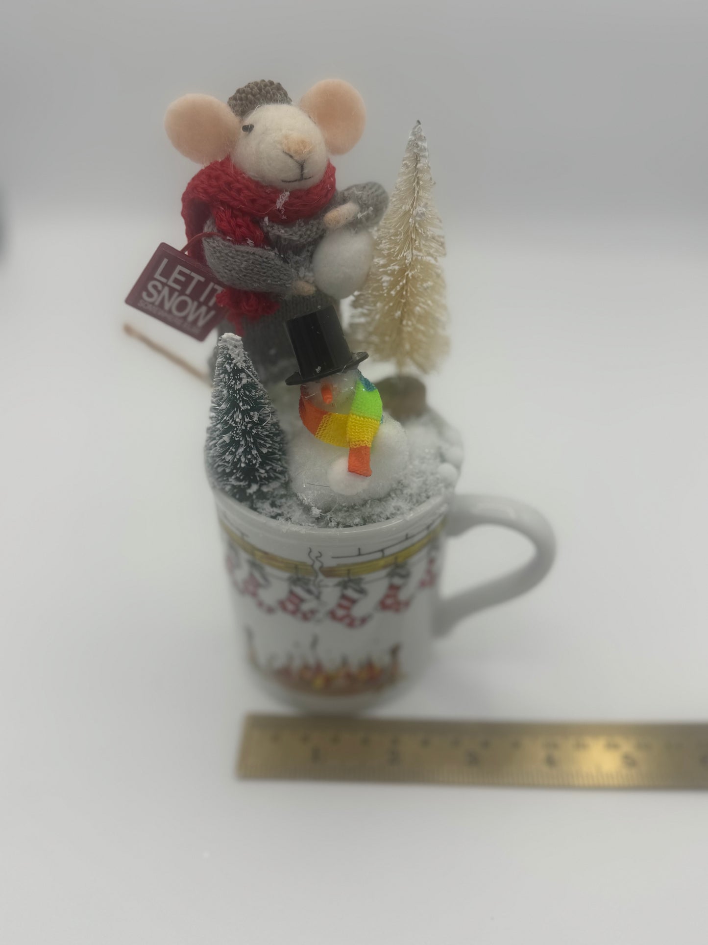 Snow Mouse, Snowballs,  and Snowman Holiday Fun