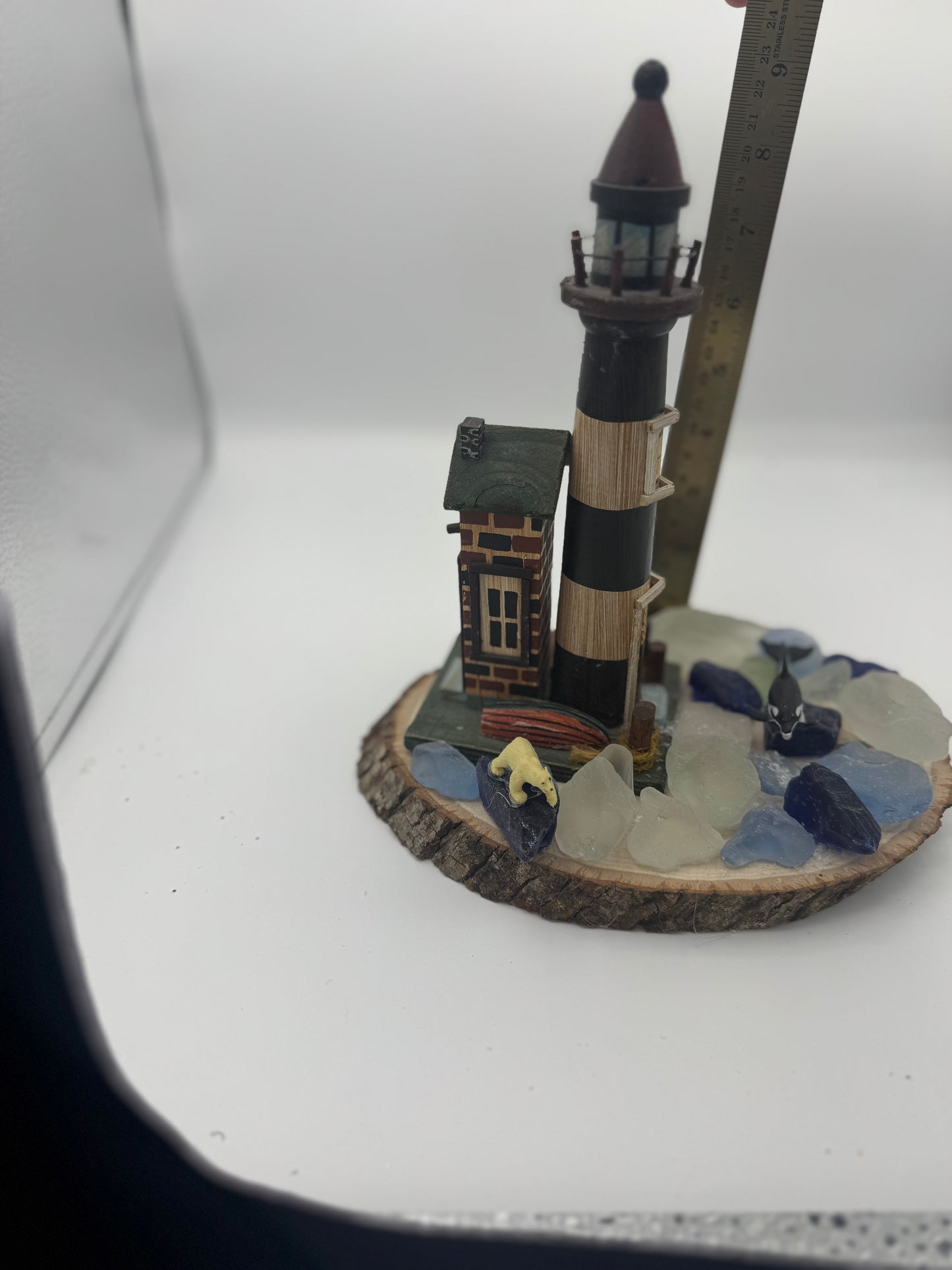 Playful Polar Animals on Ice Scene