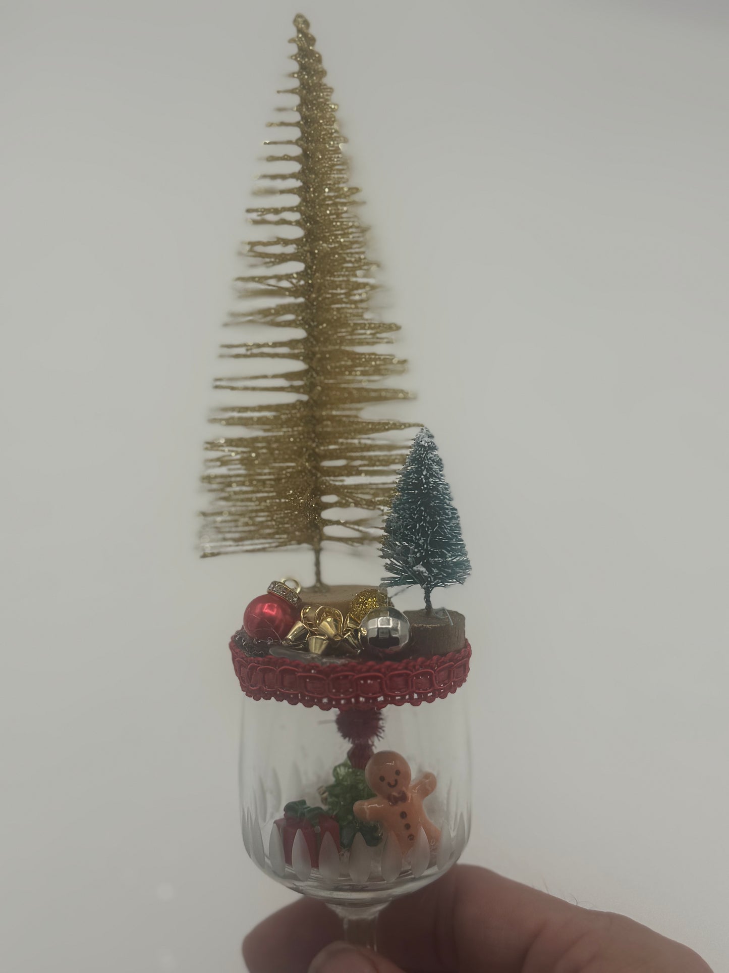 Glass Holiday Playful Winter Scene Decor