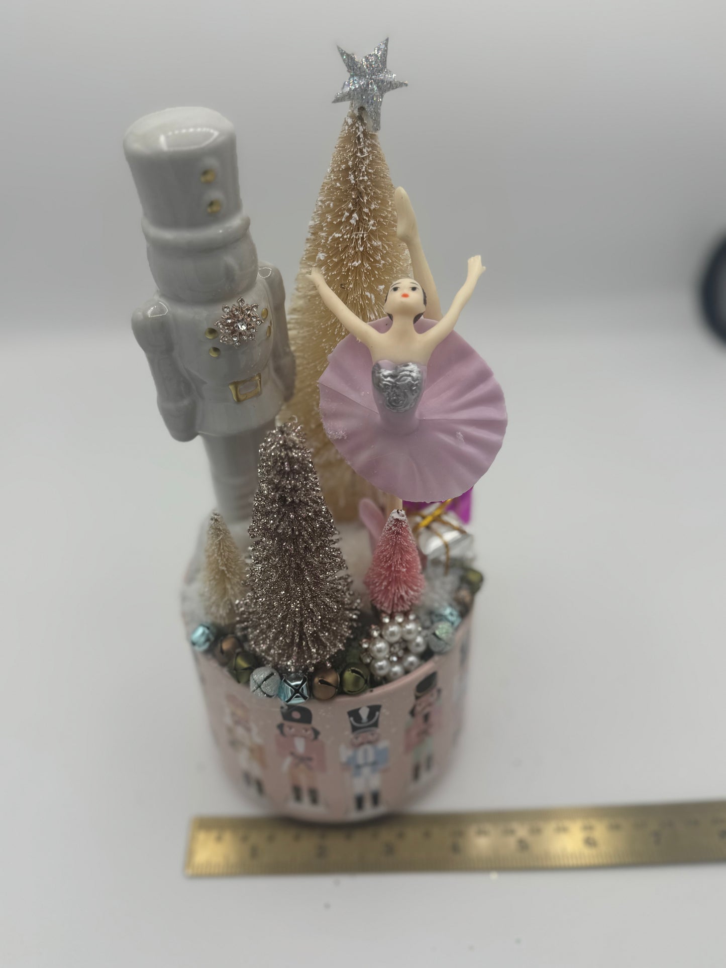 Nutcracker Ballet Holiday Up-Cycled Mug Decor
